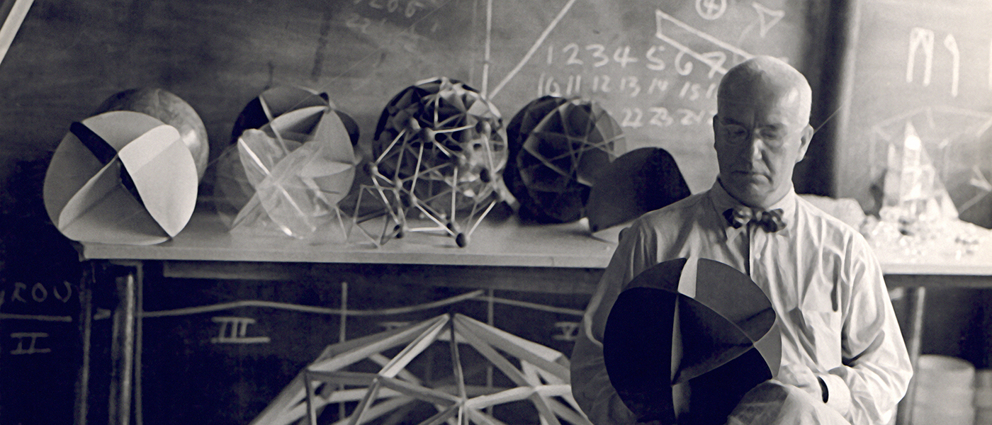 Hazel Larsen Archer Buckminster Fuller at BMC - 1948 | Espacio Fundación Telefónica